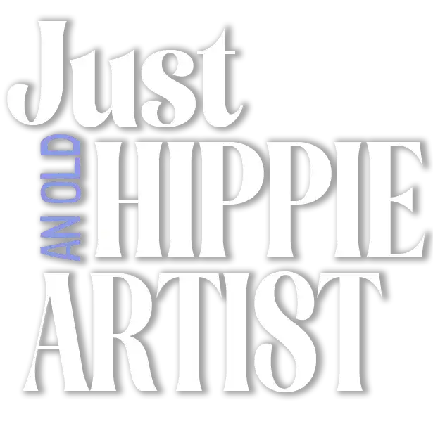 Just An Old Hippie Artist with shadow version 2